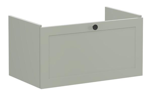 VitrA Root Classic 80cm 1 Drawer Washbasin Unit - Matt Retro Green